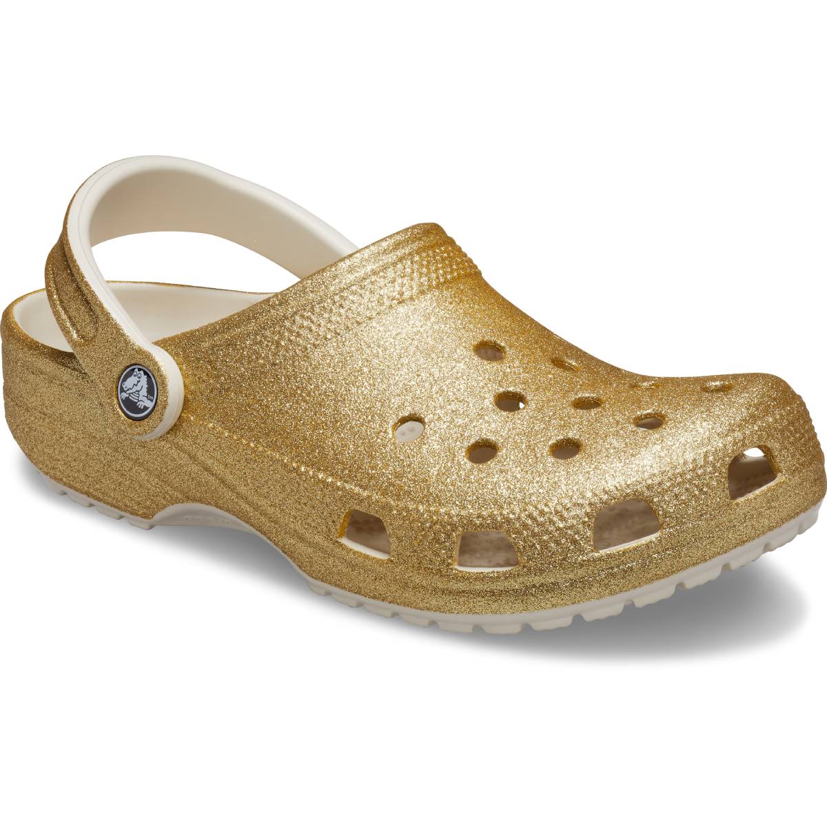 glitter rose gold crocs