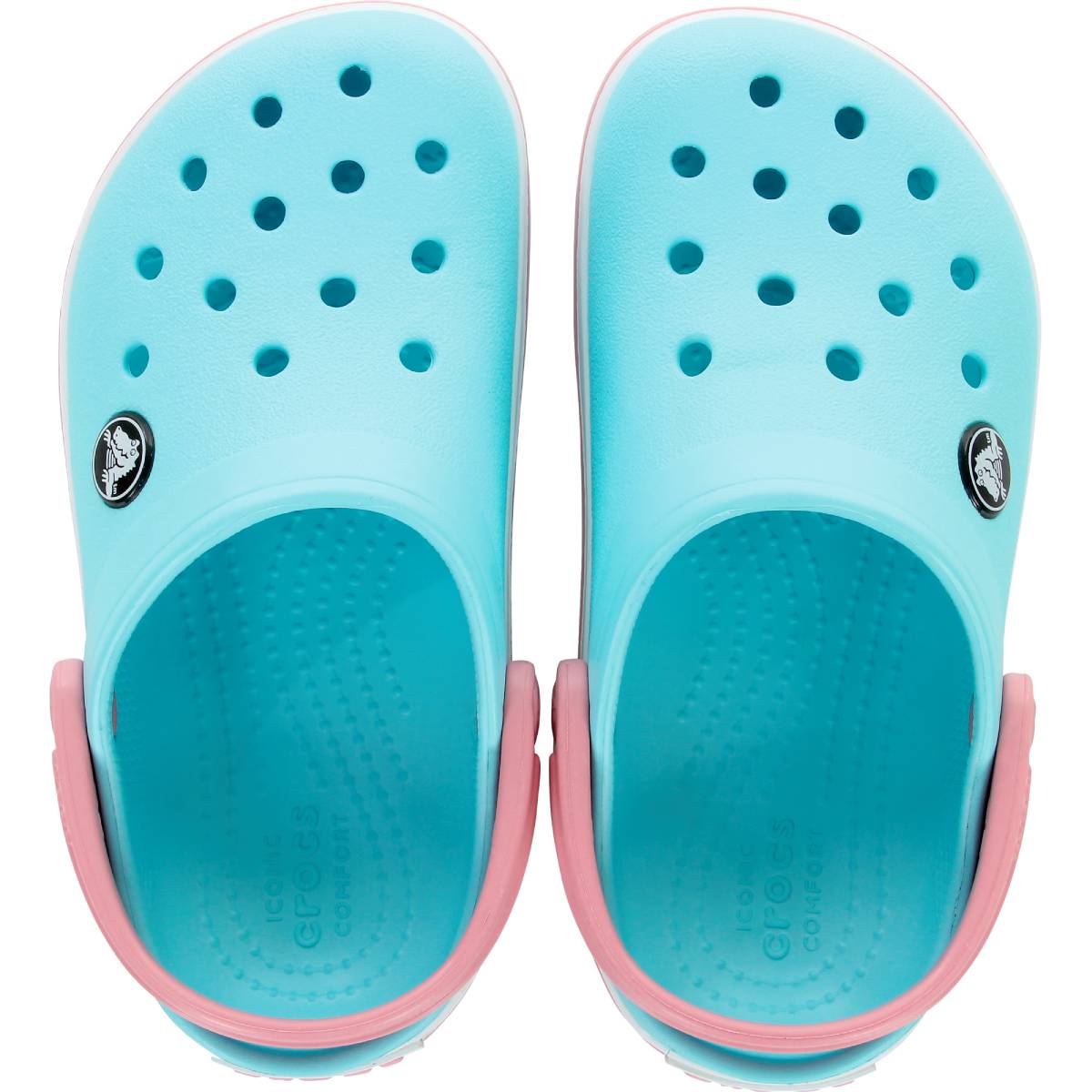 Crocs white and blue on sale