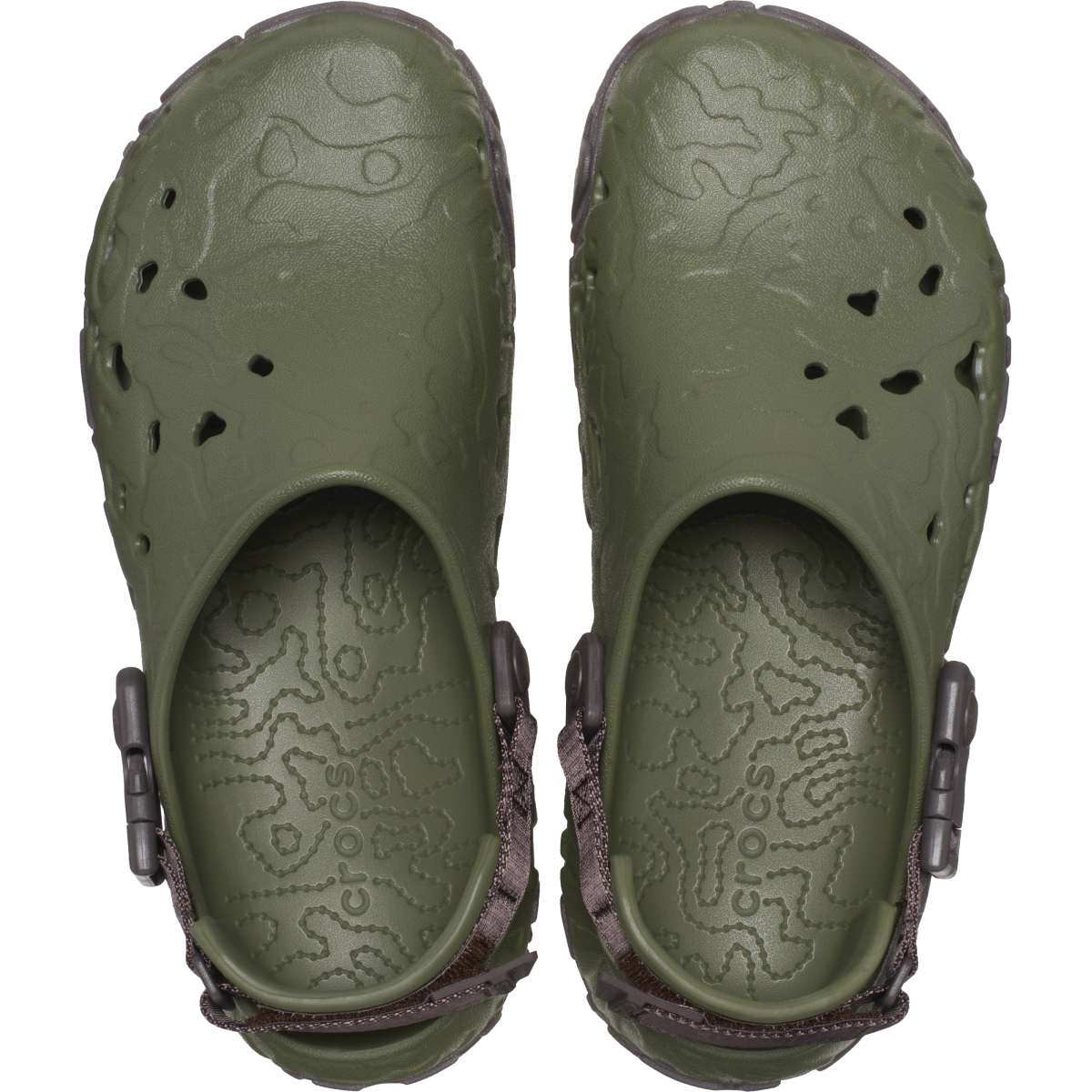 Green shop crocs shoes
