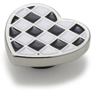 Silver Checkerboard Heart - UNIQUE