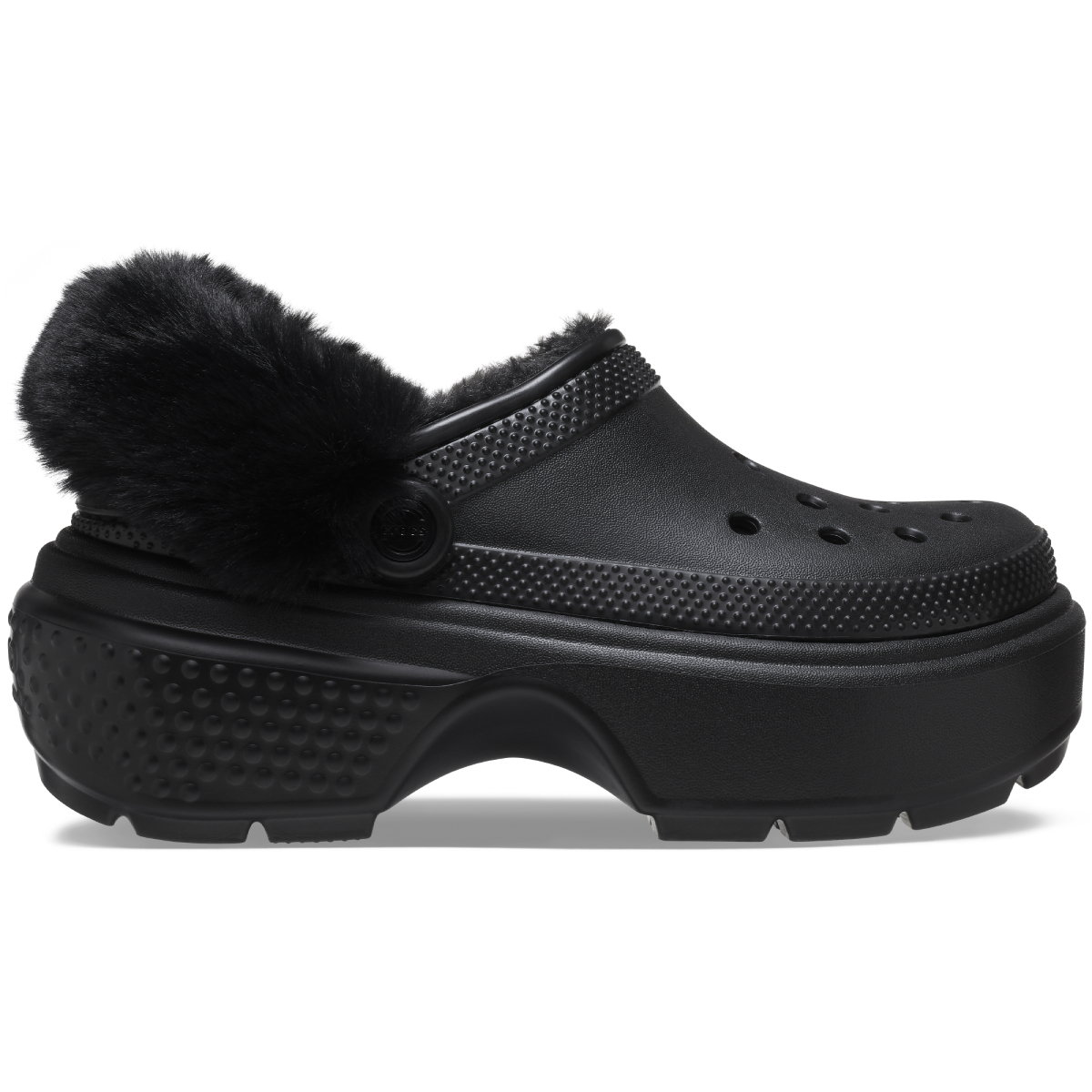 Stomp Lined Clog Black Crocs Clog