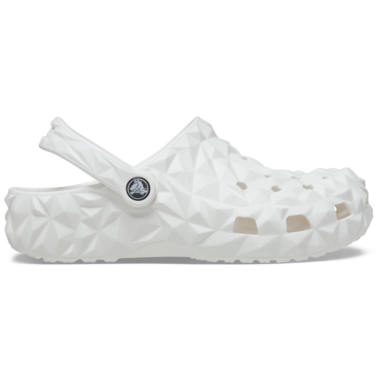 Classic Geometric Clog - White