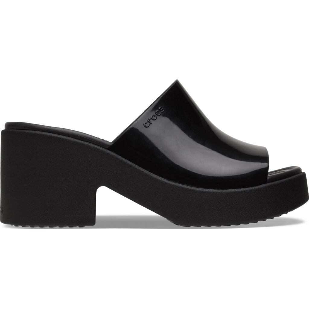 Brooklyn Slide High Shine Heel Black Crocs ndirim