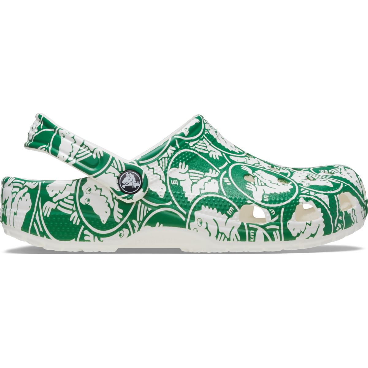 Classic Duke Print Clog - Green Ivy