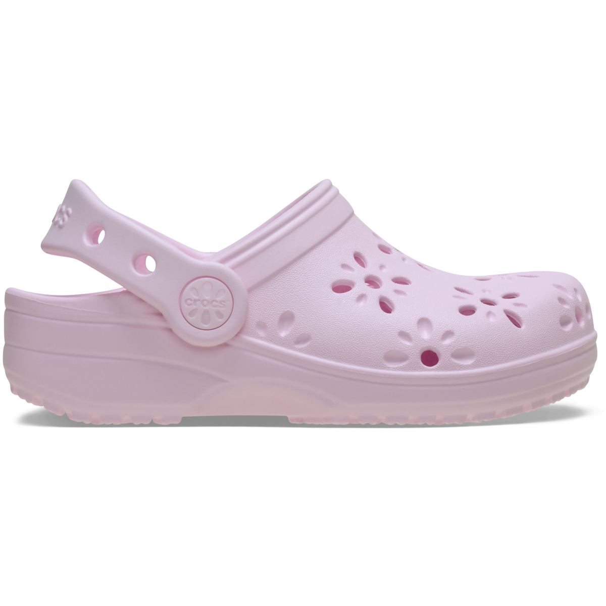 Classic Floral Cut Out Clog T - Pink Milk