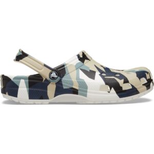 Geo Camo Clog - White/Multi