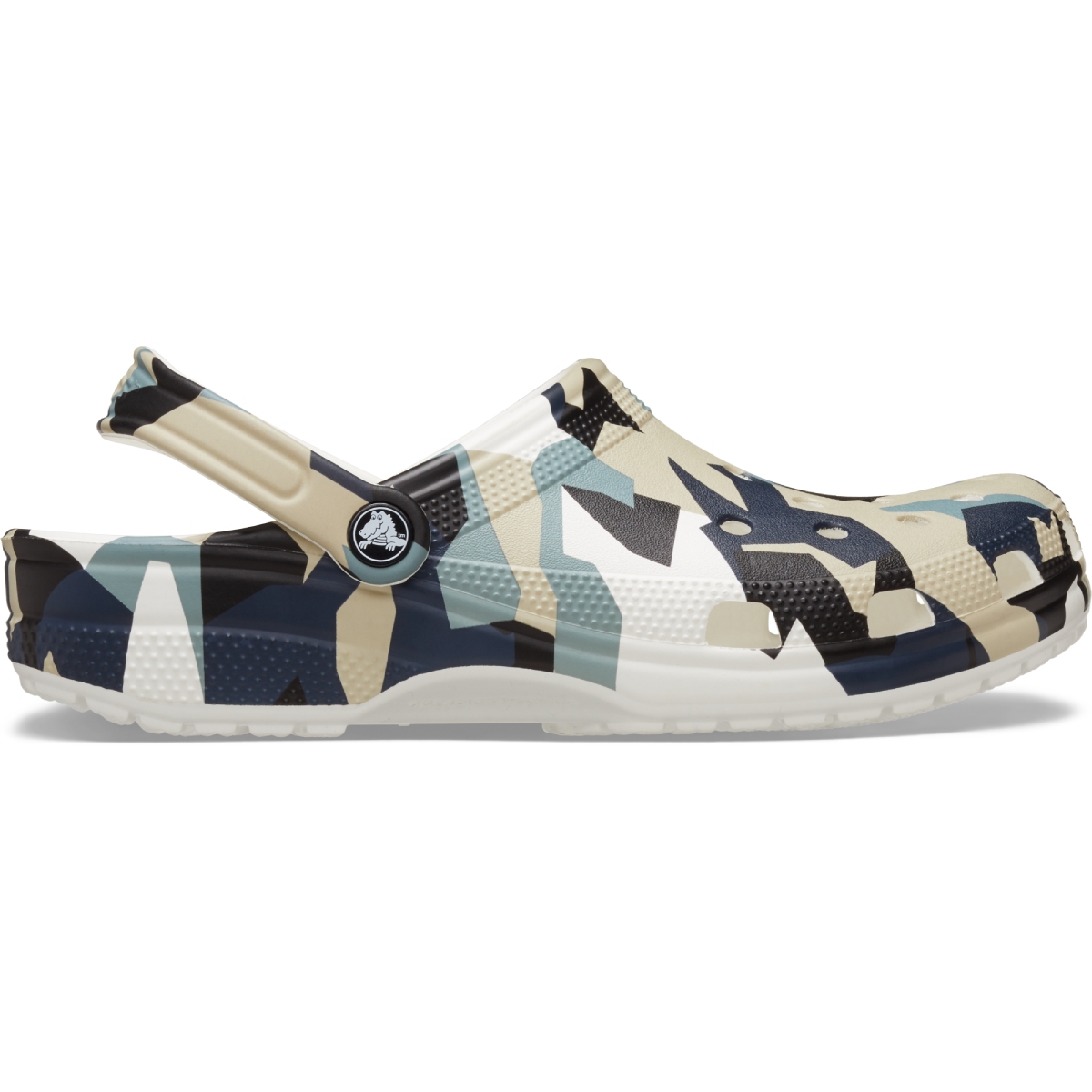 Geo Camo Clog - White/Multi