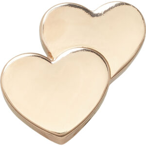 Gold Double Heart -