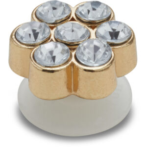 Tiny Silver Gem Flower -
