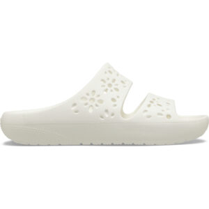 Classic Floral Cut Out Sandal - Chalk