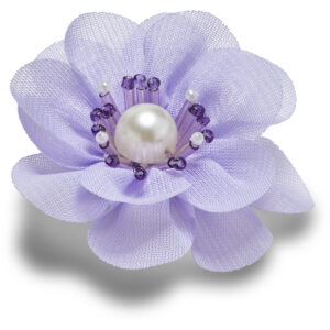Purple Flower With Pearl -
