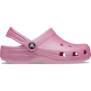 Classic Glitter Clog K - Pink Tweed Glitter