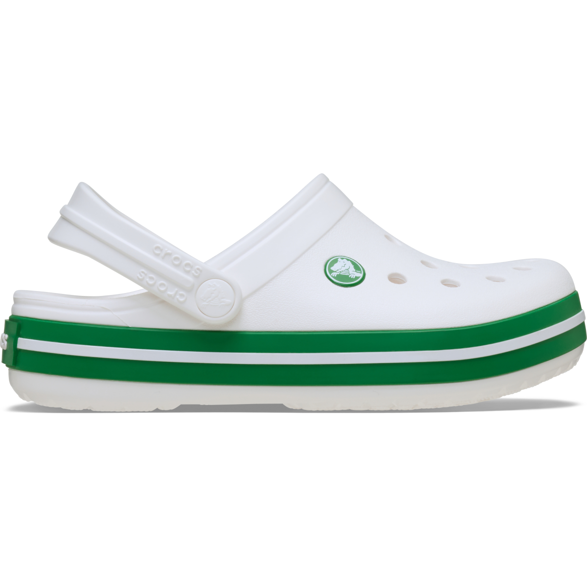 Crocband Clog T - White/Green Ivy