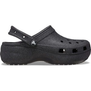 Classic Platform Glitter ClogW - Black