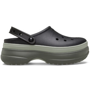 Classic Stacked Clog - Black