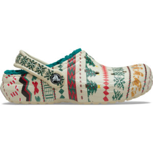 Classic Lined Fair Isle Clog - Bone